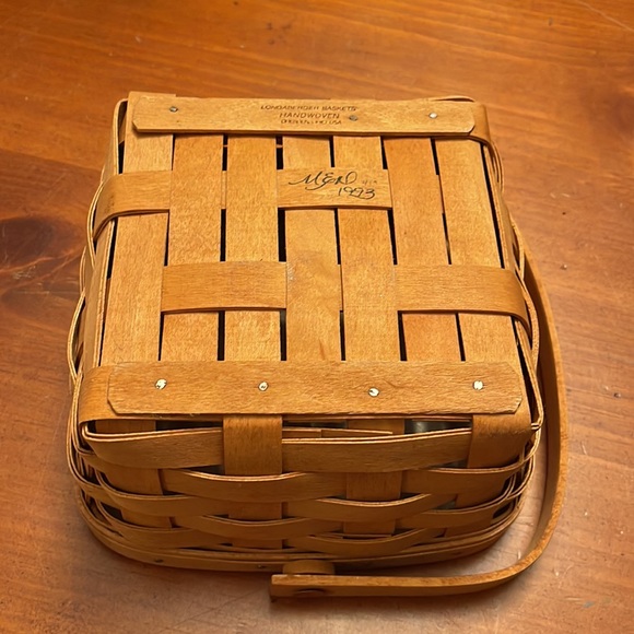 Longaberger Accents Vintage Longaberger Basket 7 X 7 Square 993